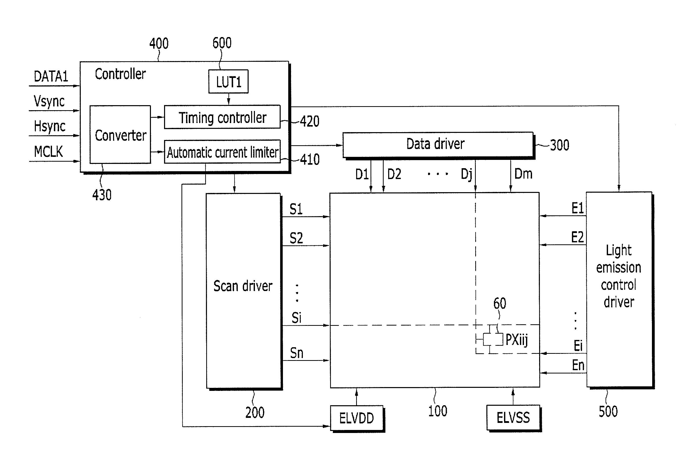 Method of driving organic electroluminescent display device