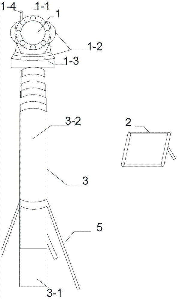 Deformation and defect detection system of bridge support