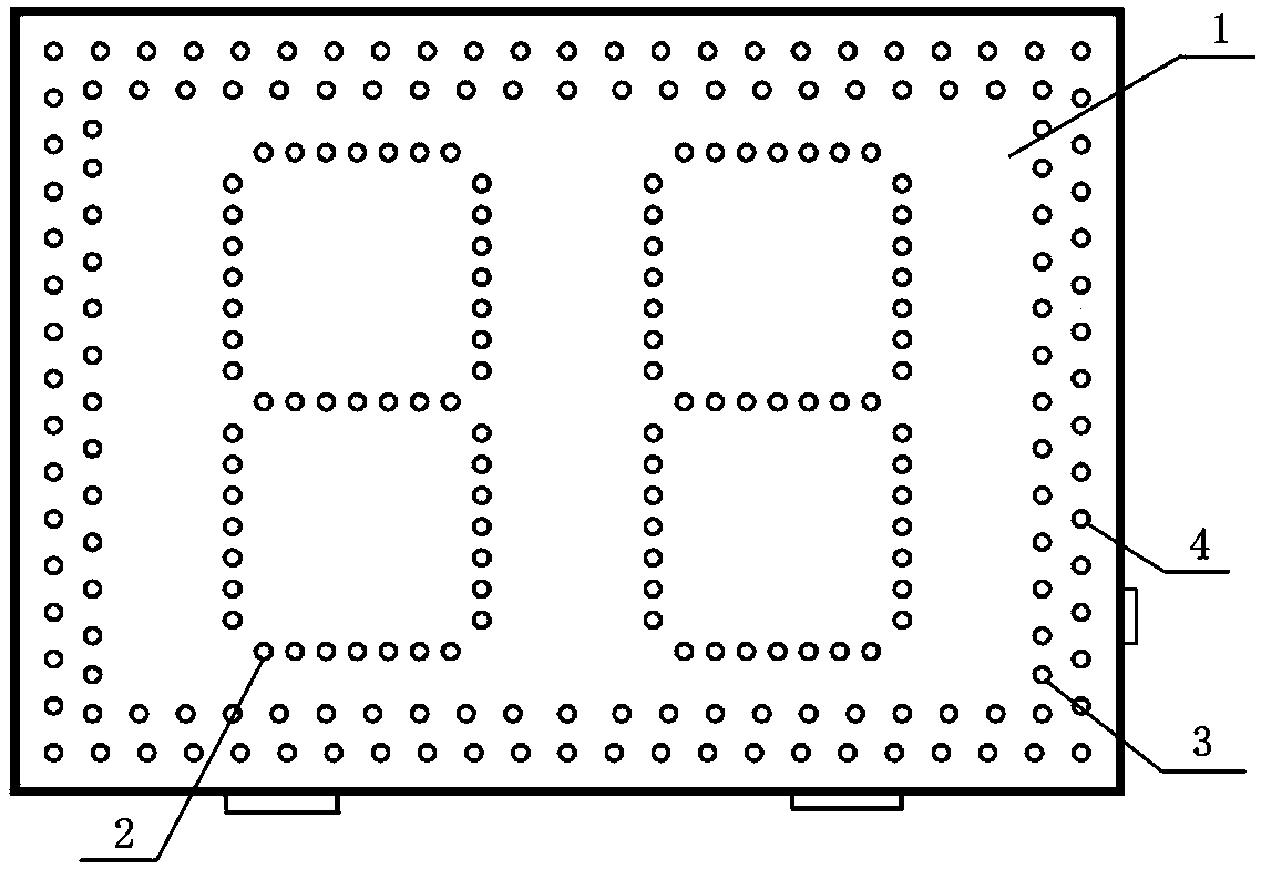 Double-face LED display screen of 12-way responder