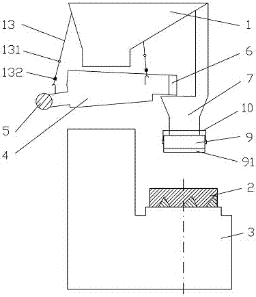 Automatic sand discharging device and sand discharging method thereof