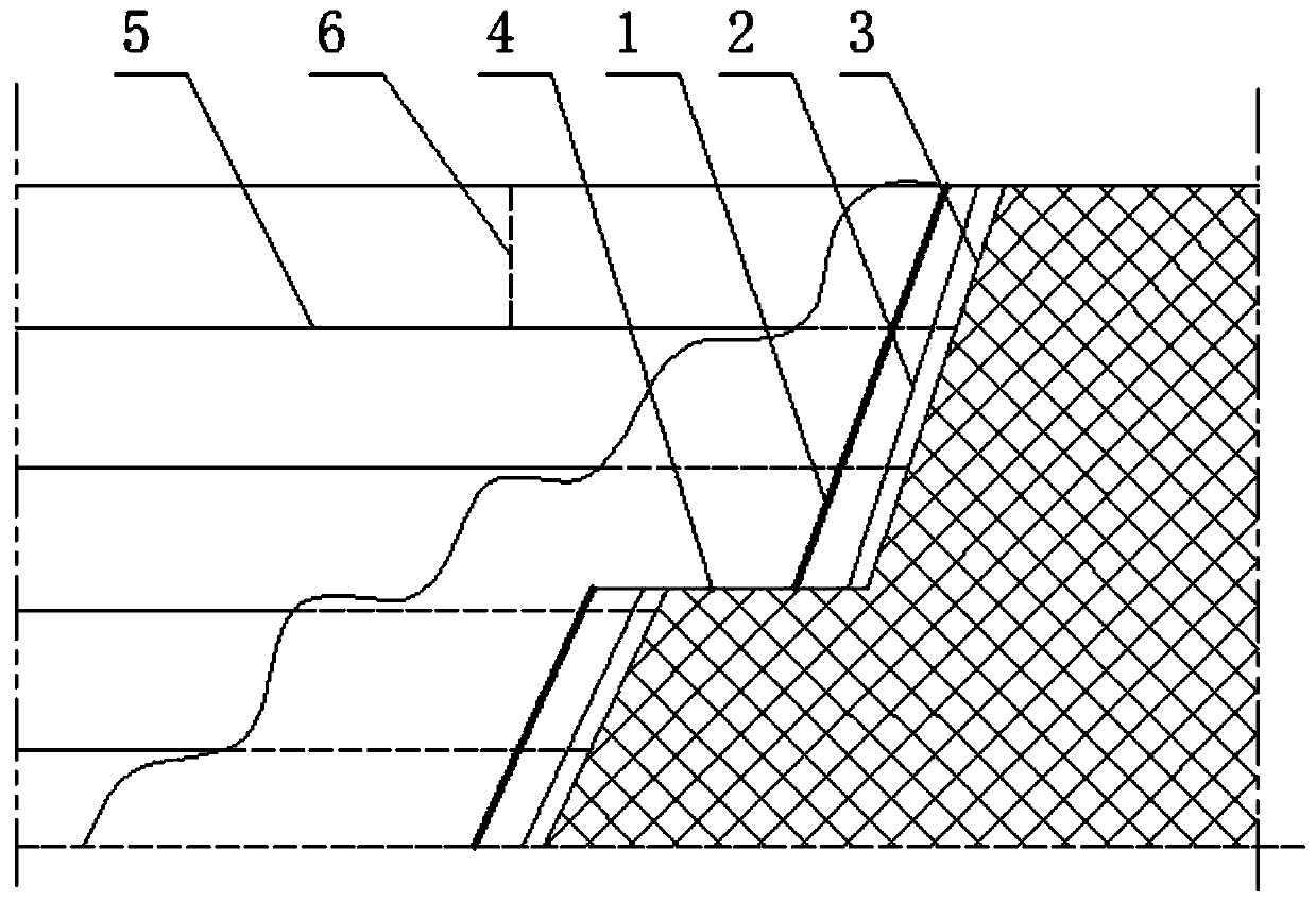 Construction method of road rock side slope