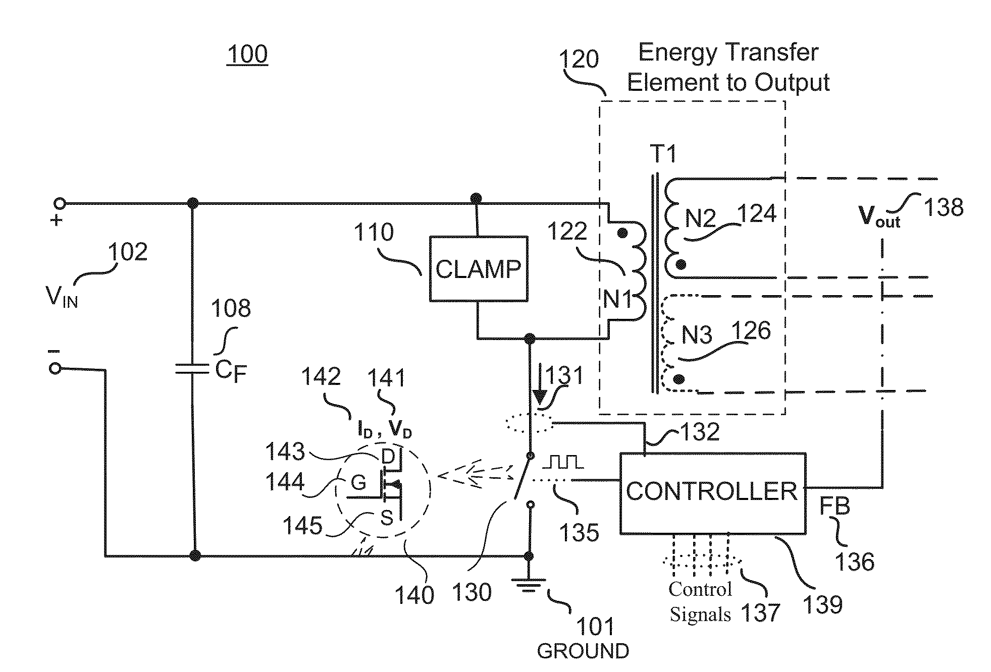 Mosfet driver with pulse timing pattern fault detection and adaptive safe operating area mode of operation
