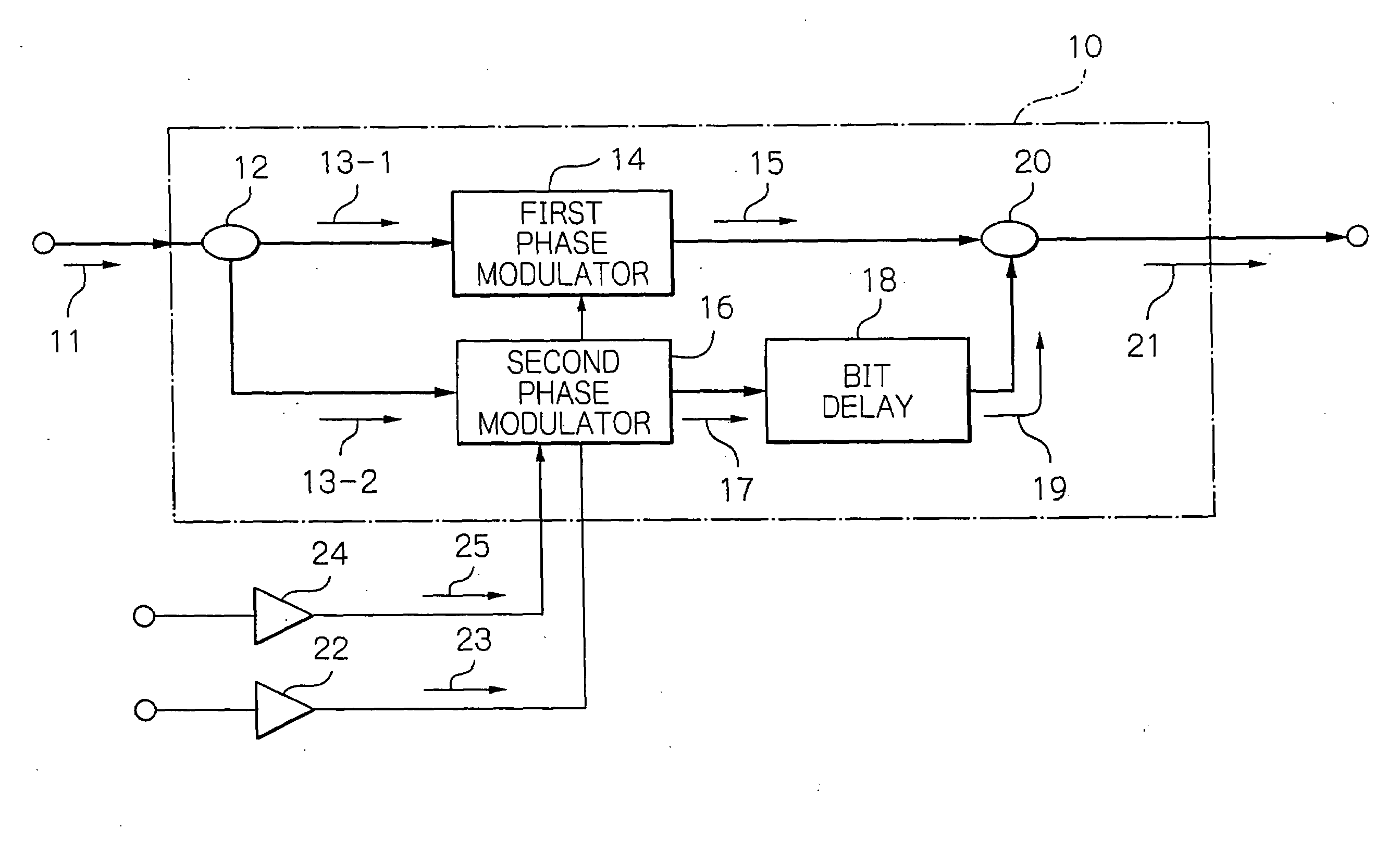 OTDM-DPSK signal generator capable of detecting an optical carrier phase difference between optical pulses
