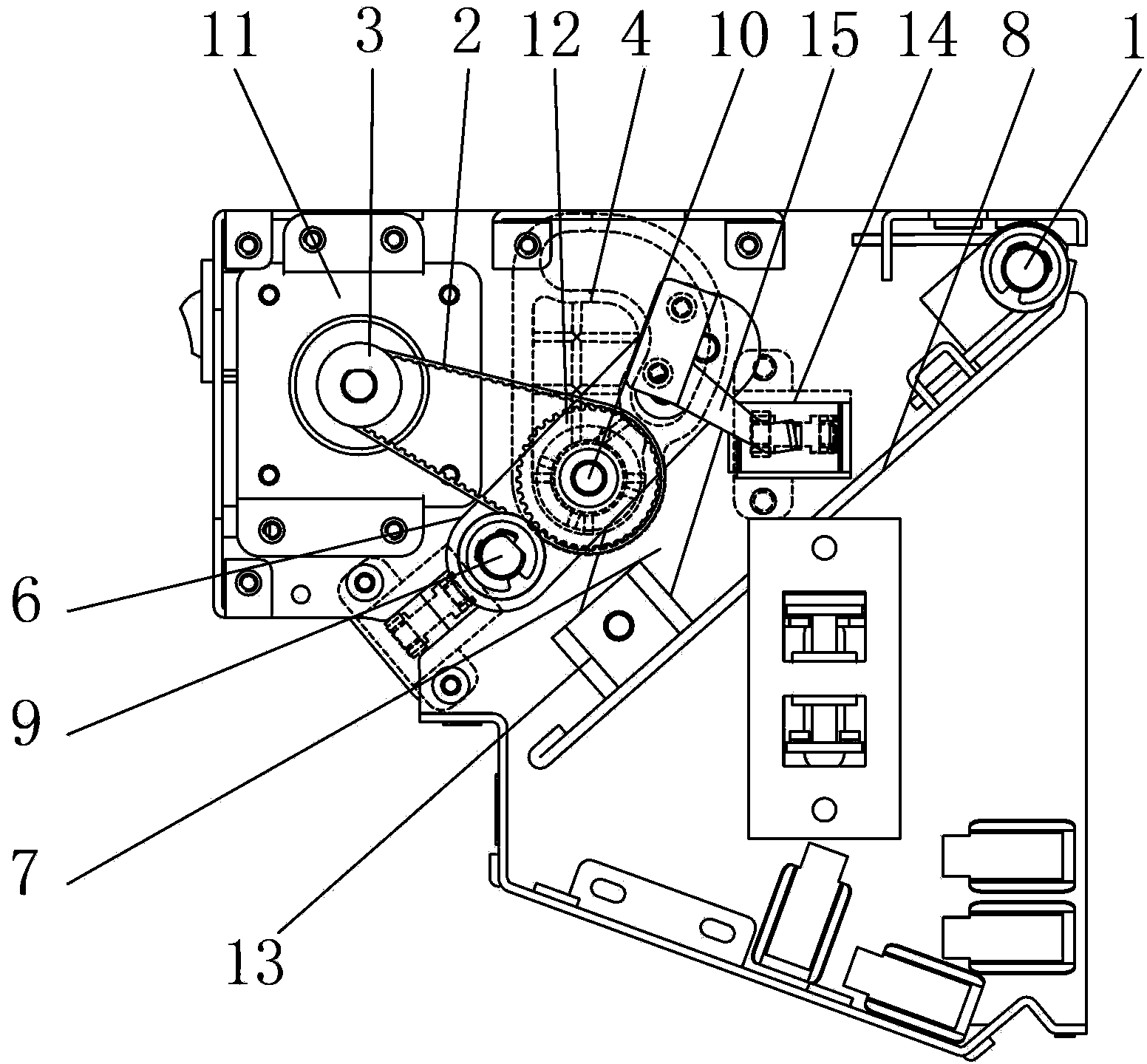 Connecting link-cam dual self-locking mechanism