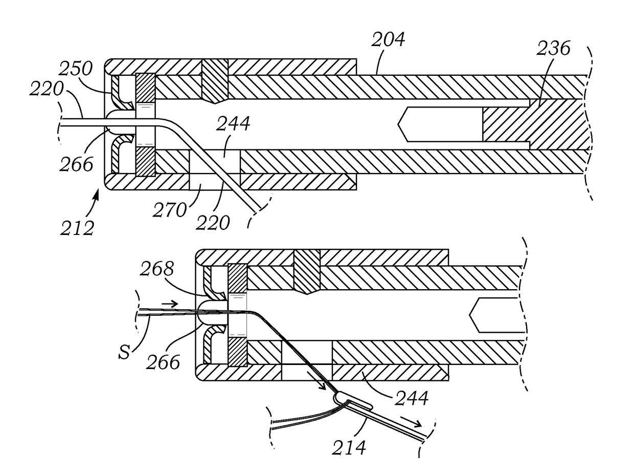 Knotless suture fastener installation system