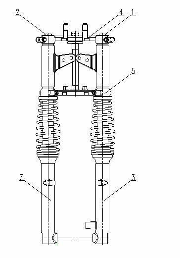 Novel front-suspension system of heavy-load motorcycle