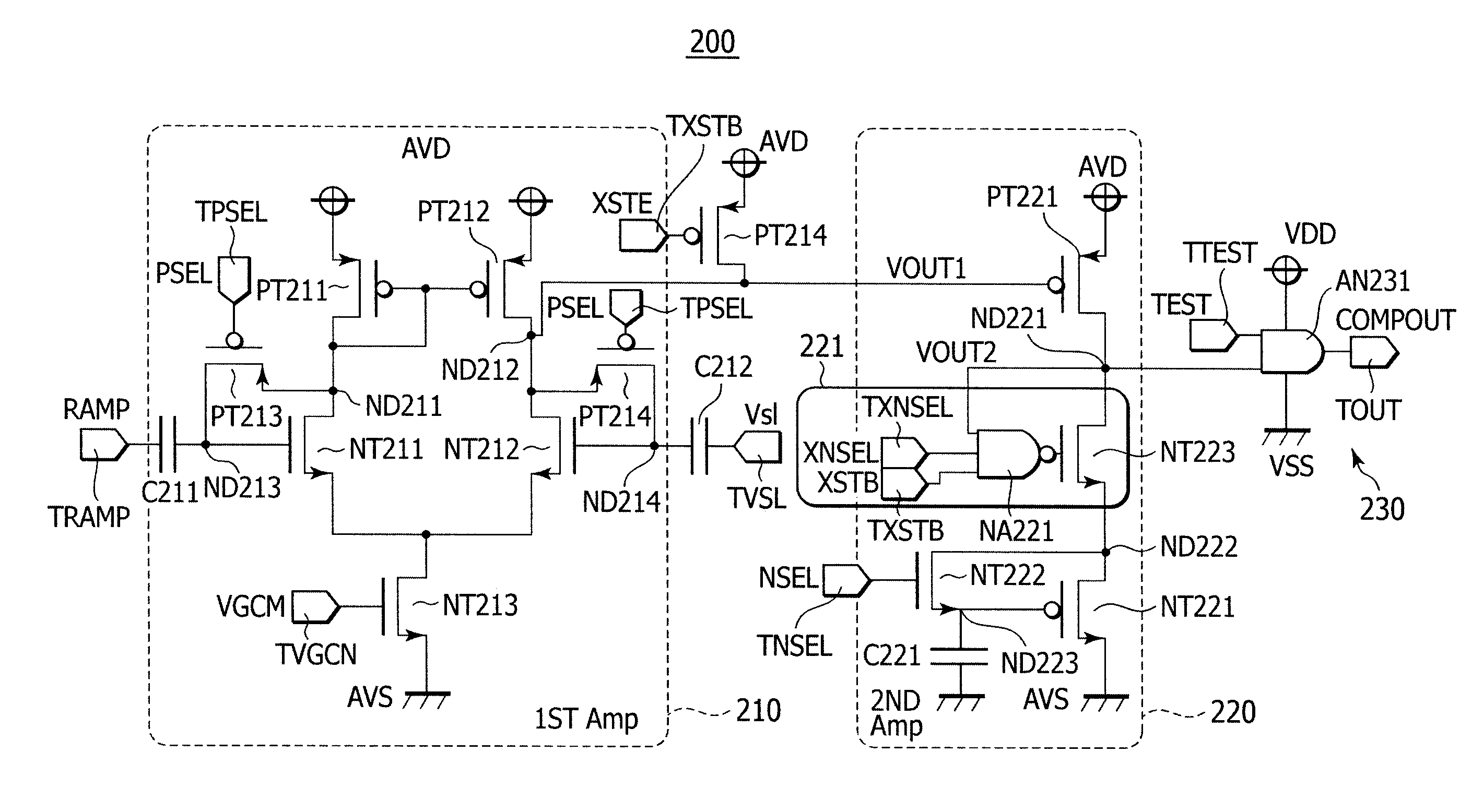 Solid state image pickup element and camera system