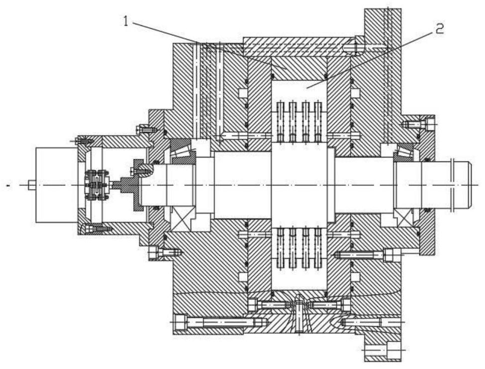 Continuous rotary motor blade and stator friction pair with surface texture