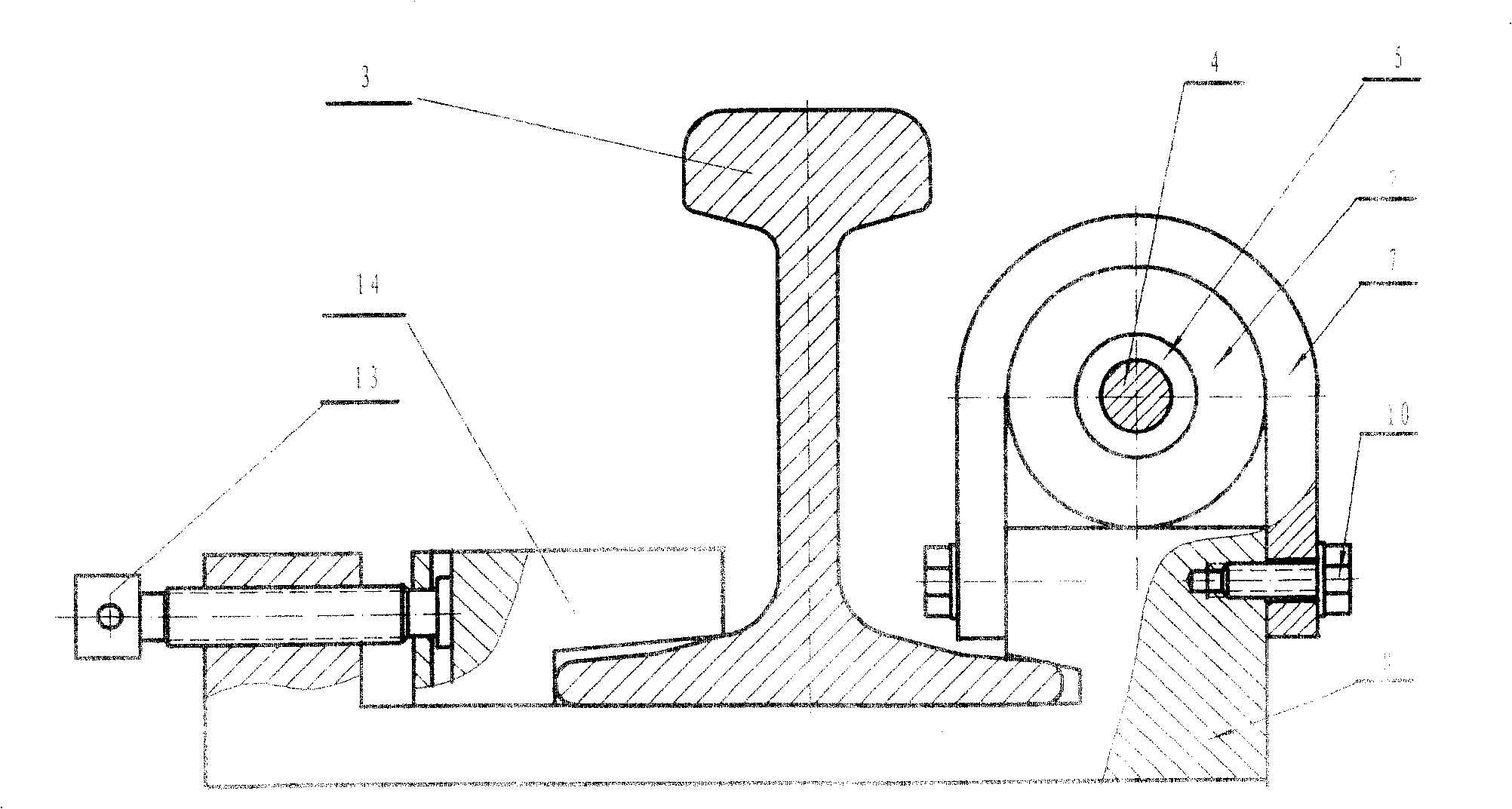 Force detector and detection method for stress generated by defferent temp of long rail