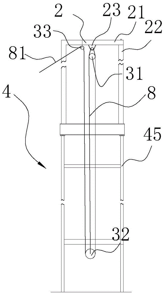 Inclined hoisting method of single hoisting point of steam drum