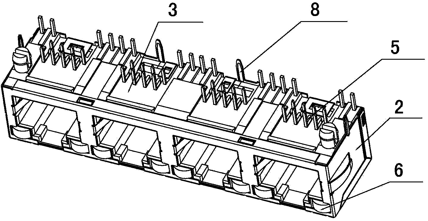 Straight type internet access connector