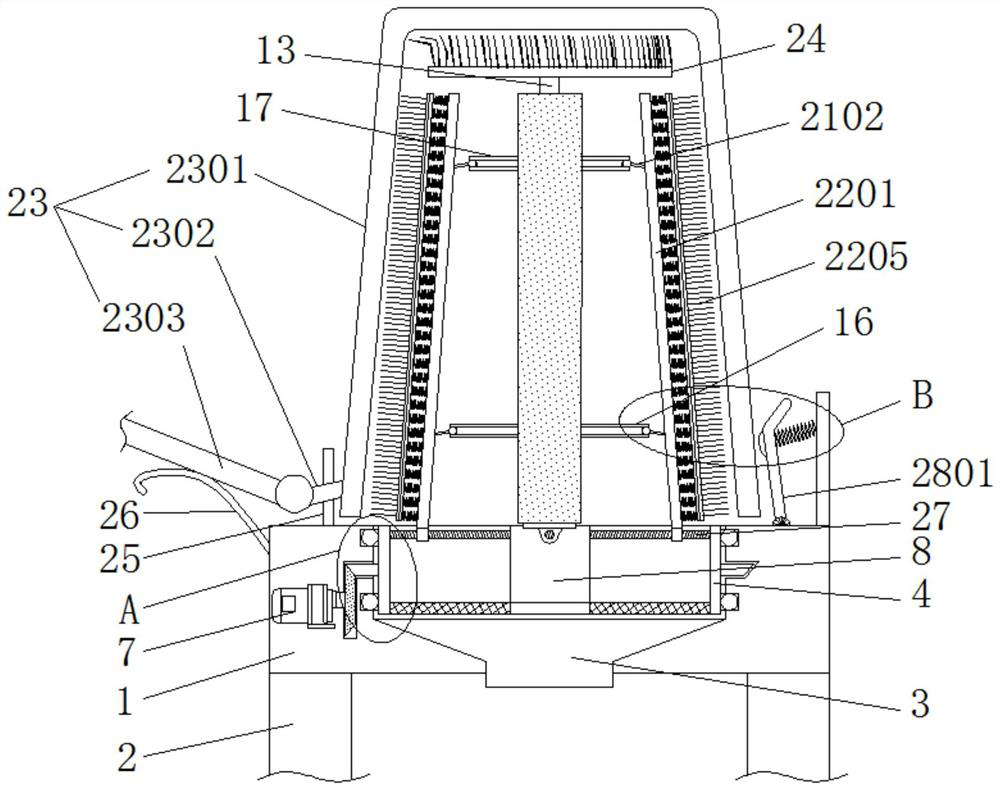 Garbage bin cleaning equipment for sanitation cleaning