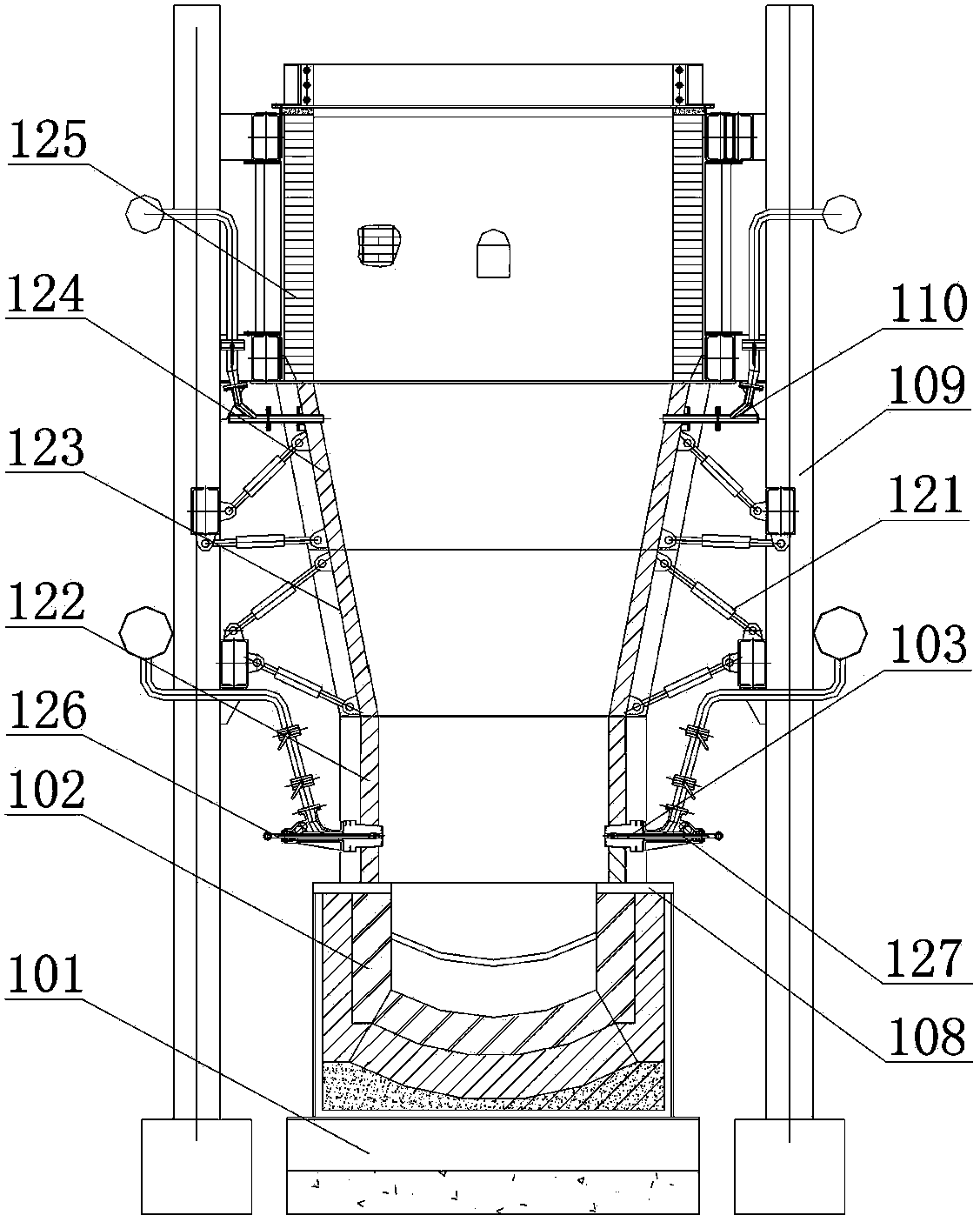 Fubang oxygen-enriched side-blown bath copper smelting furnace and operation method thereof