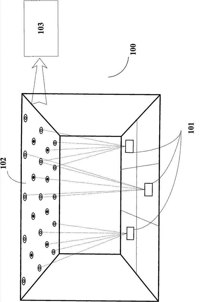 Large-scale multiple-object ultrasonic tracking and locating system and method