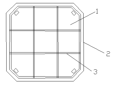 Integral bursting type composite material launching box cover and manufacturing method thereof