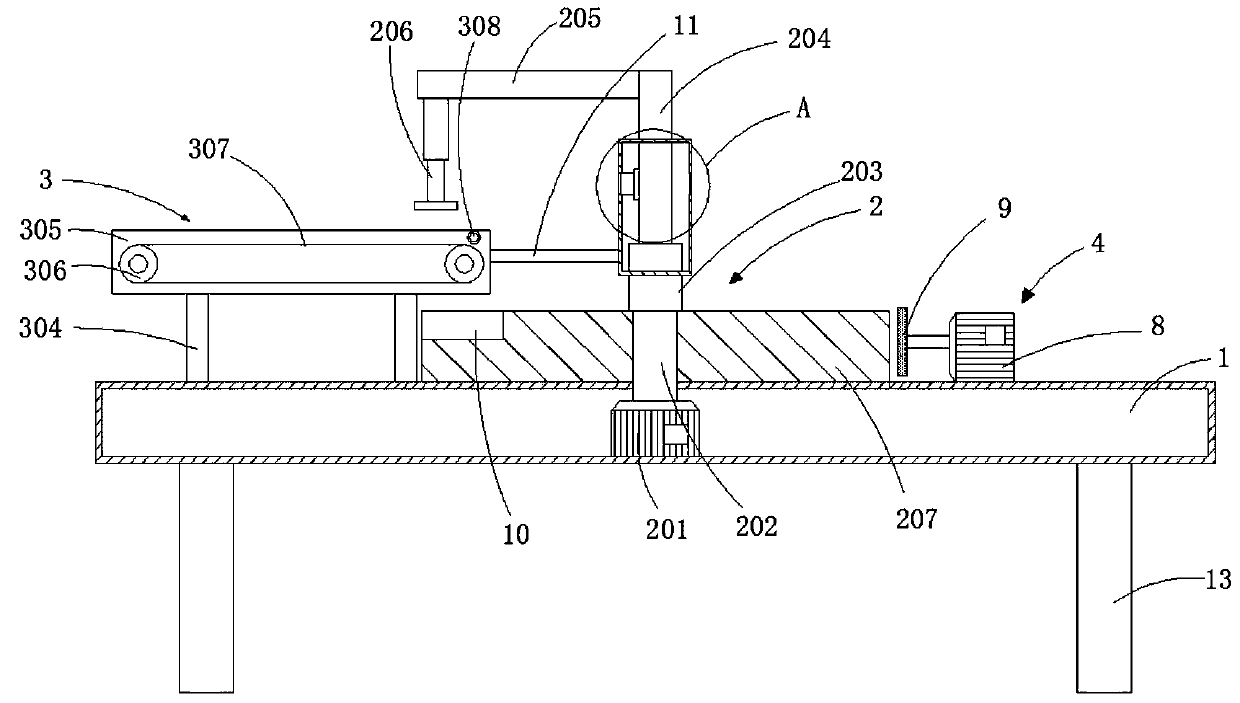 Efficient plate arc edge cutting and grinding device