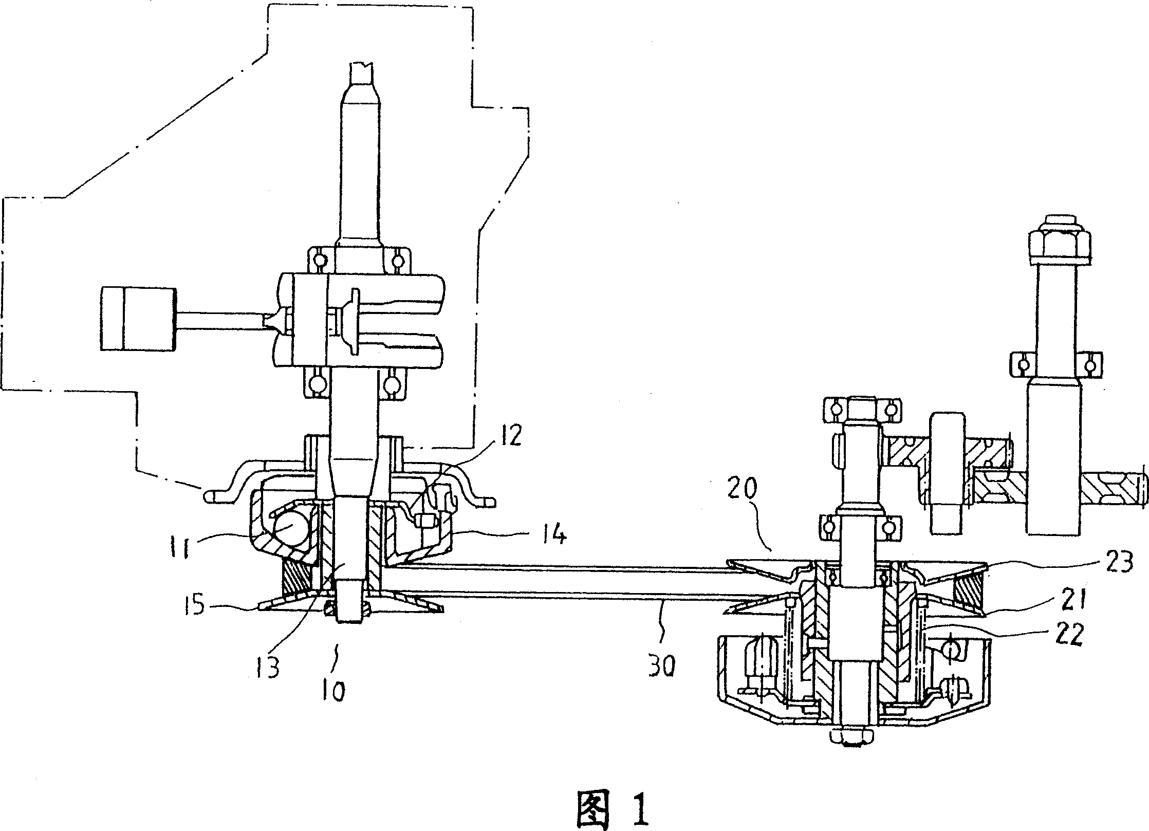 Synchronization conversion type consecutive step less variable speed mechanism