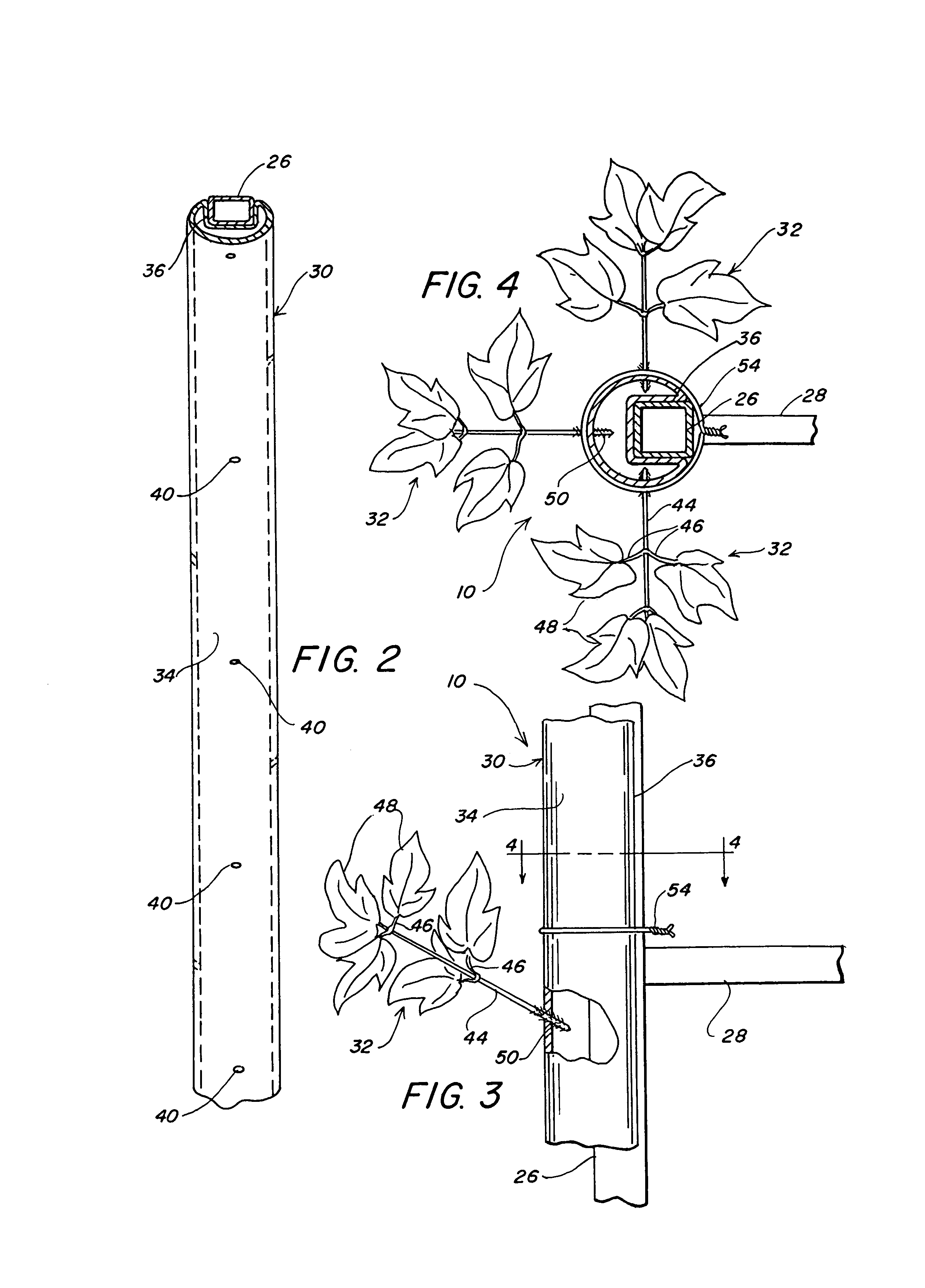 Camouflage device for equipment legs