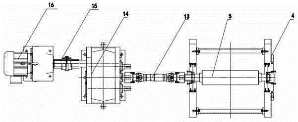 Three-roll belt head forming device with pinch function