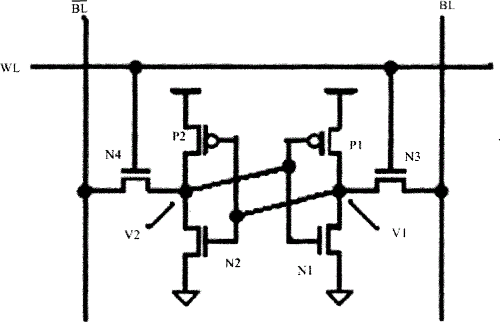 Static random-access memory for eliminating reading interference