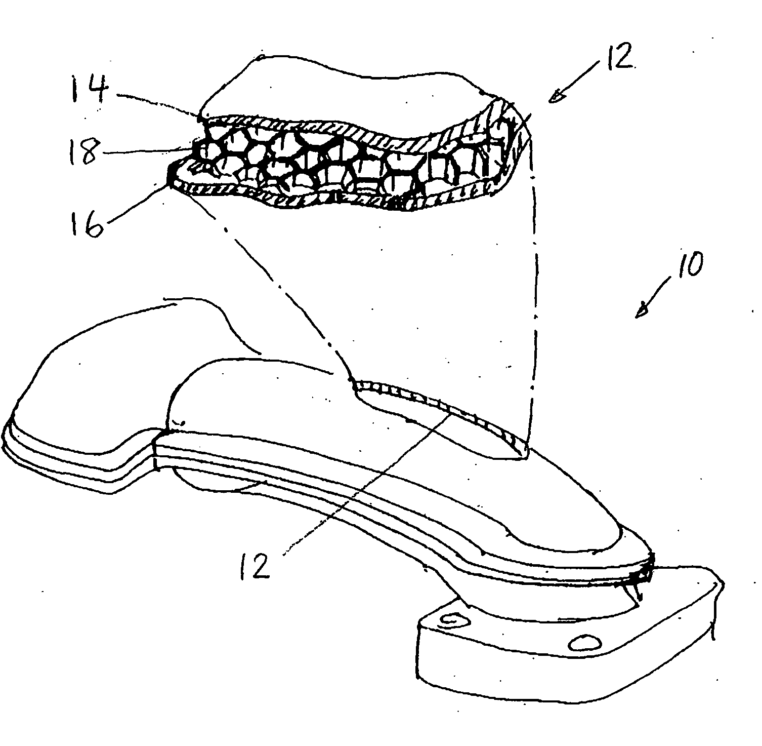 Engine component having a honeycomb structure