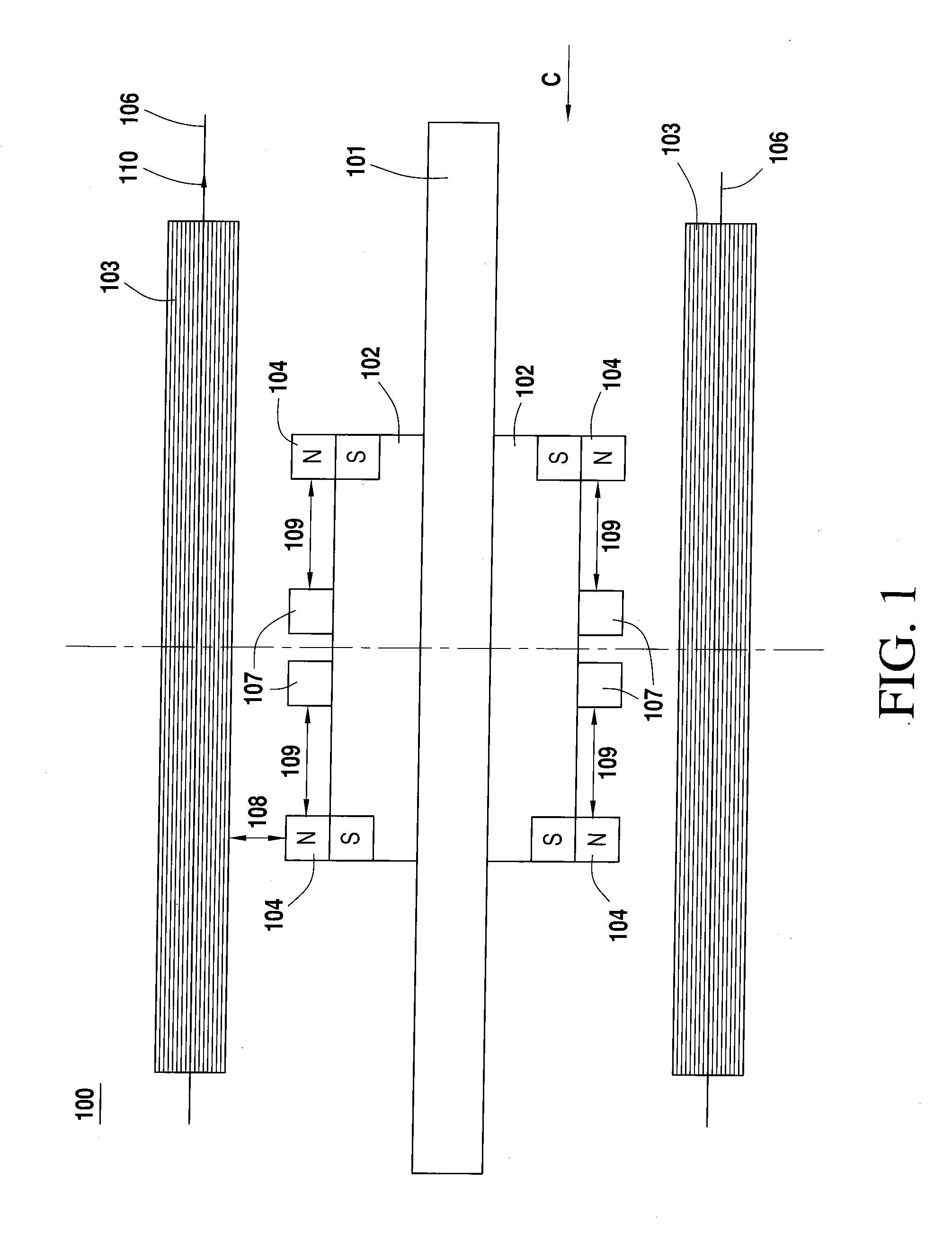 Reduced Reaction Rotary Alternating Current Generator