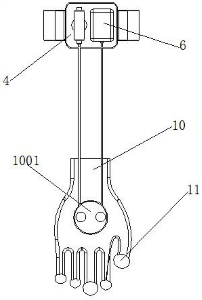 Physiotherapy sleeve suitable for pressurizing and cooling fingertips of four limbs of a patient after chemotherapy