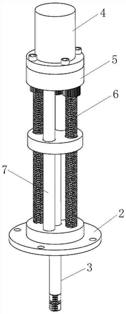 Telescopic motor capable of accurately controlling extension length of main shaft and application thereof