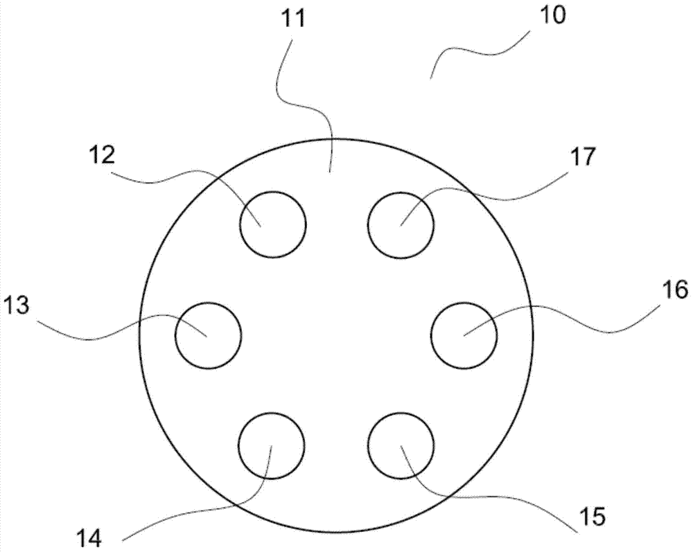 Biological impedance measurement probe, measuring system and method based on spectral characteristic