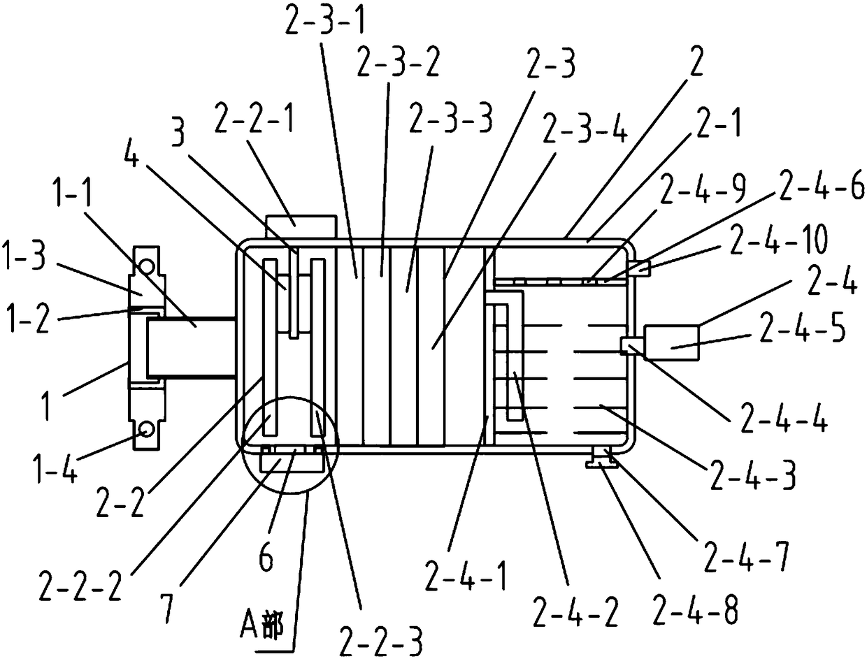 Tail gas dedusting and purifying device