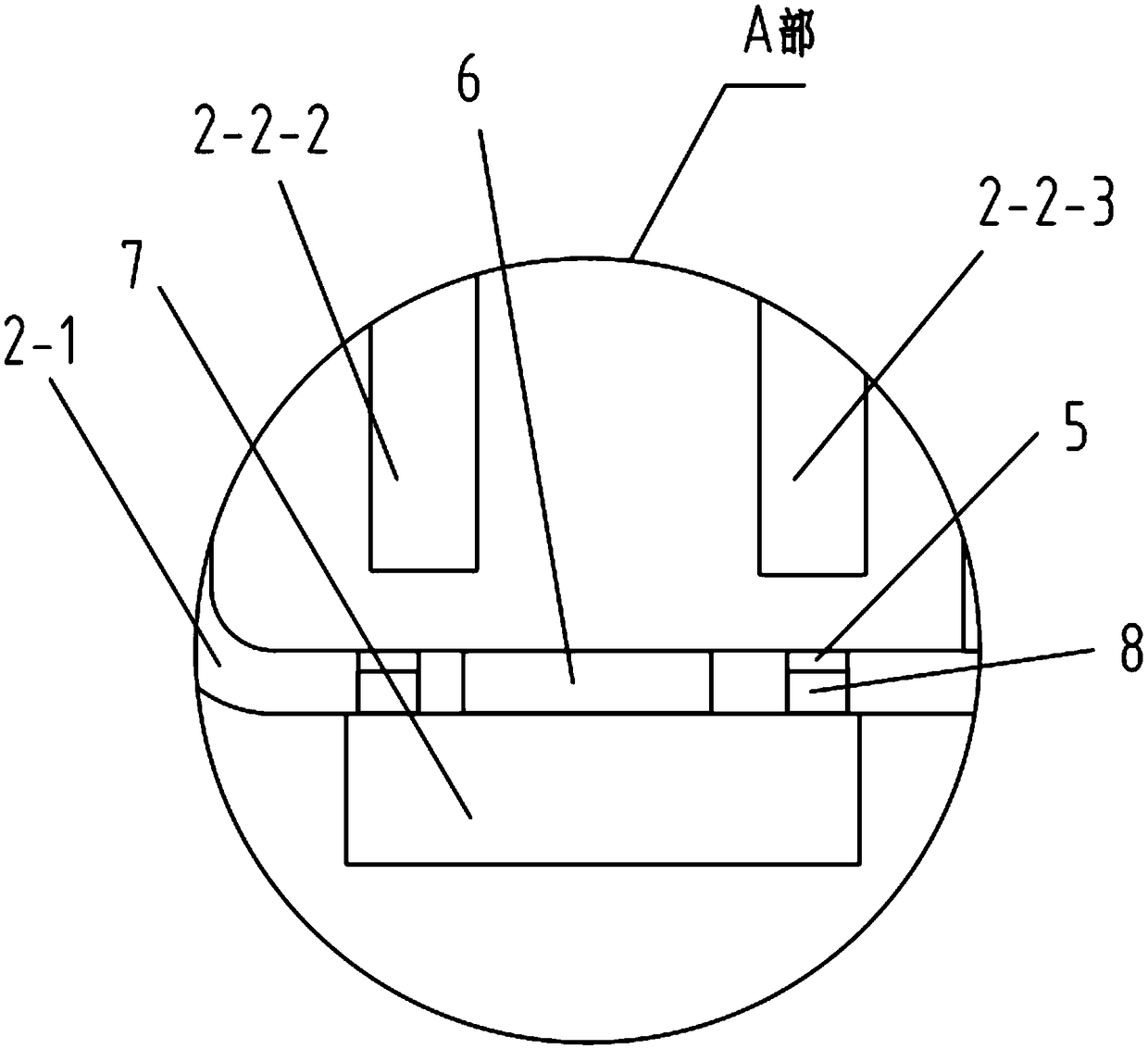 Tail gas dedusting and purifying device