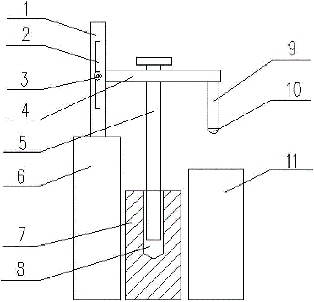 Pressing device for detecting tool