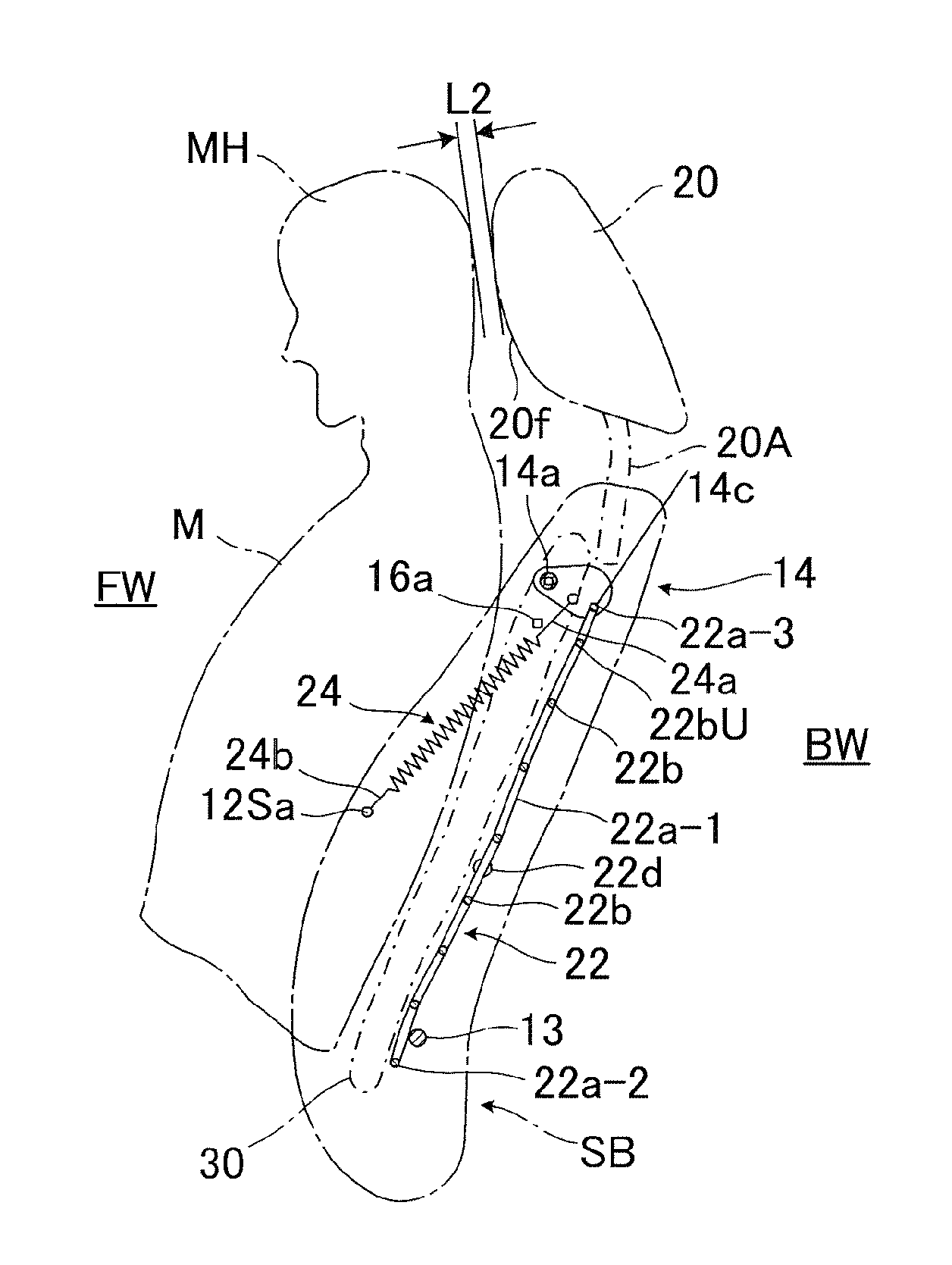 Structure of seat back with headrest