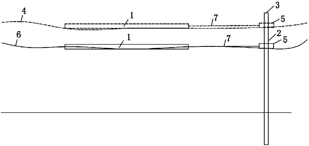 Water photovoltaic anchorage system suitable for large-variation and high-flow-velocity waters and design and construction method of water photovoltaic anchorage system