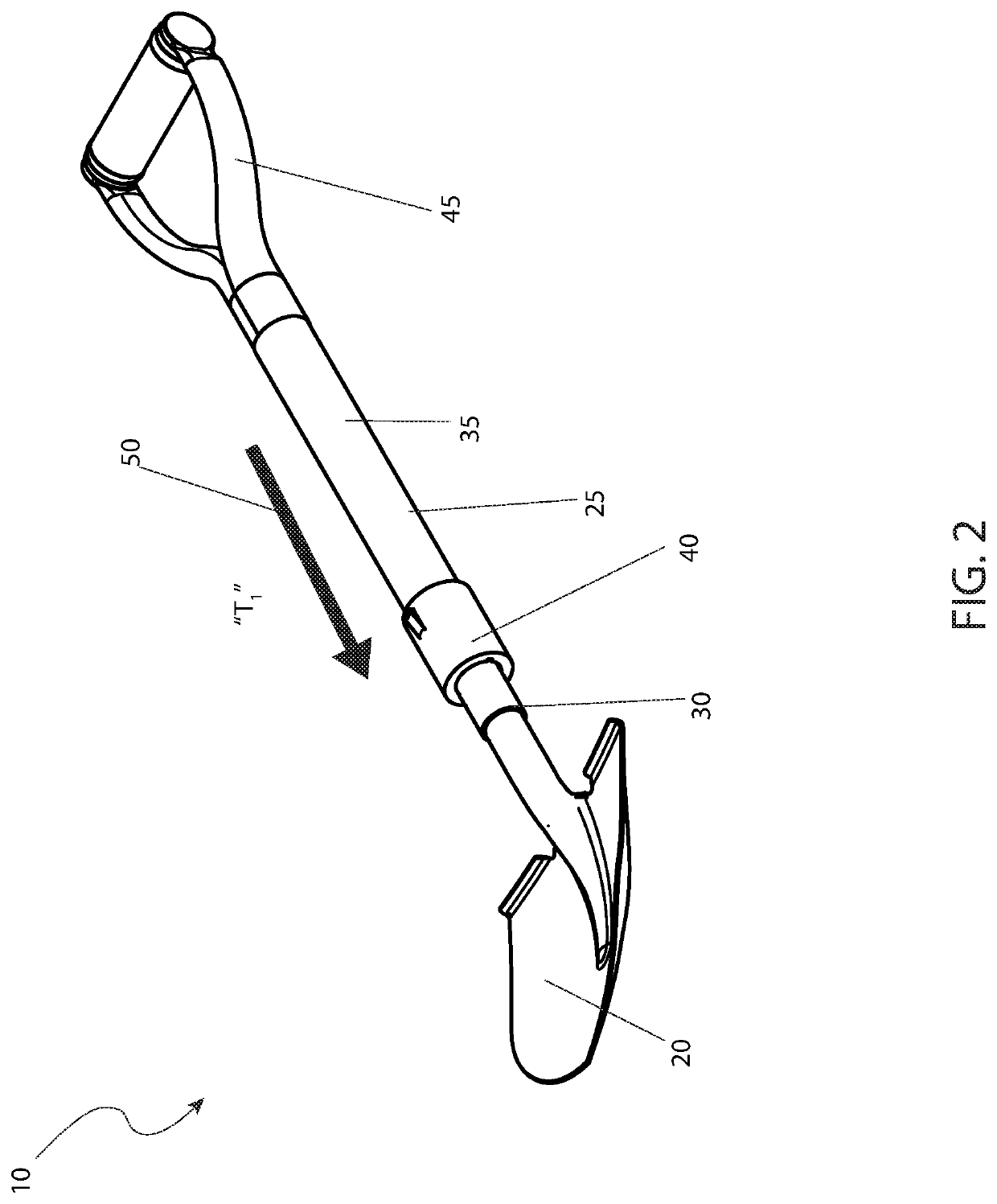 Mutli-tool with length adjustable handle