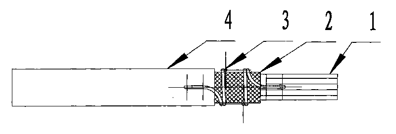 Method for connecting cable shielding layer with metal terminal shell