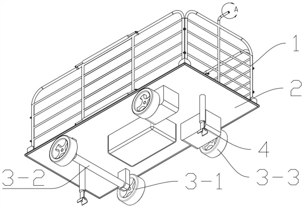 Movable automatic pigsty-dividing transfer trolley