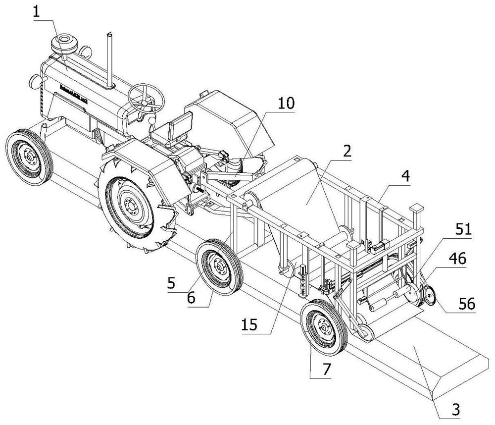 Agricultural soil falling and edge sealing type land mulch applicator