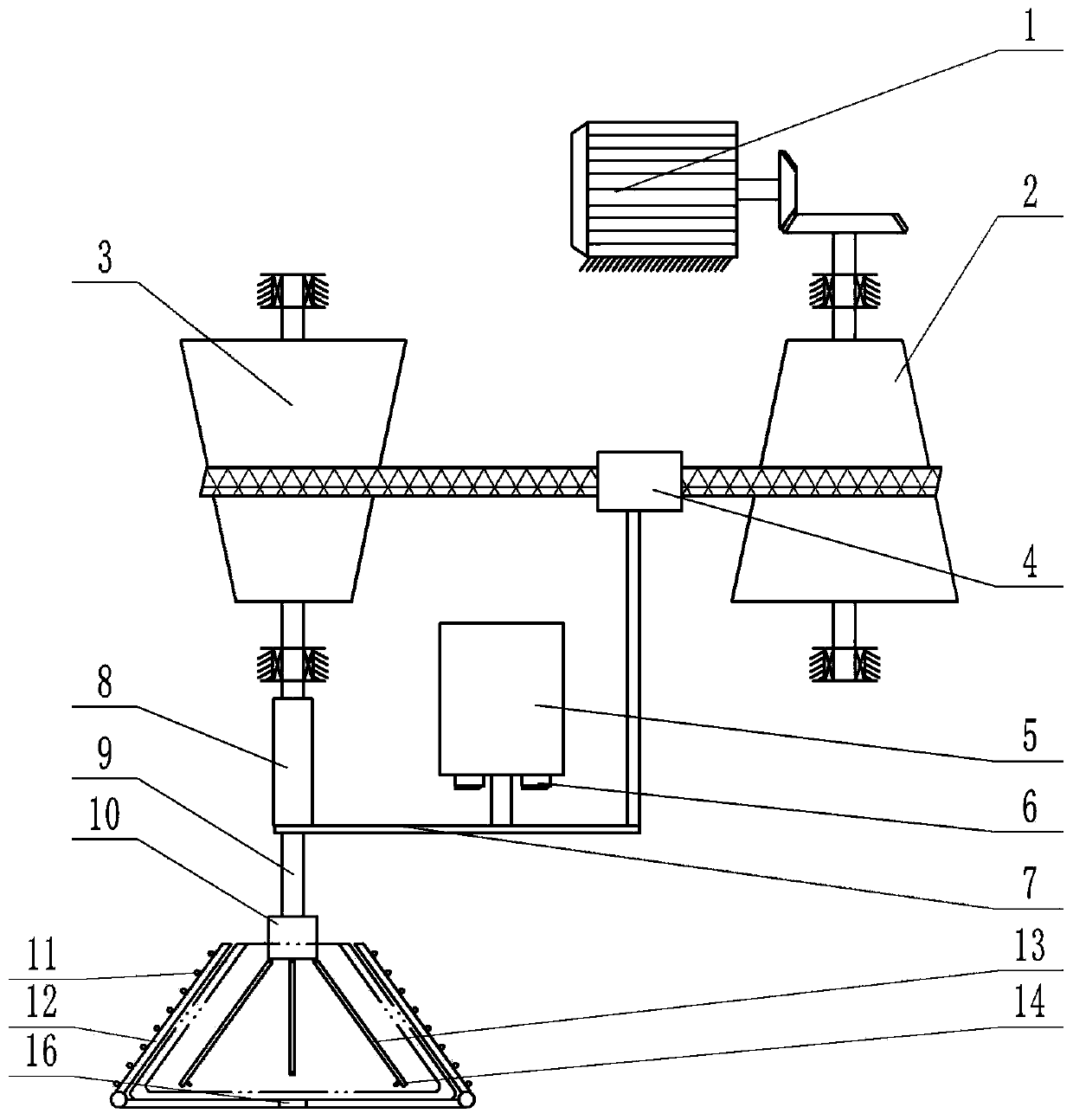 Drying device for pottery fixed blank