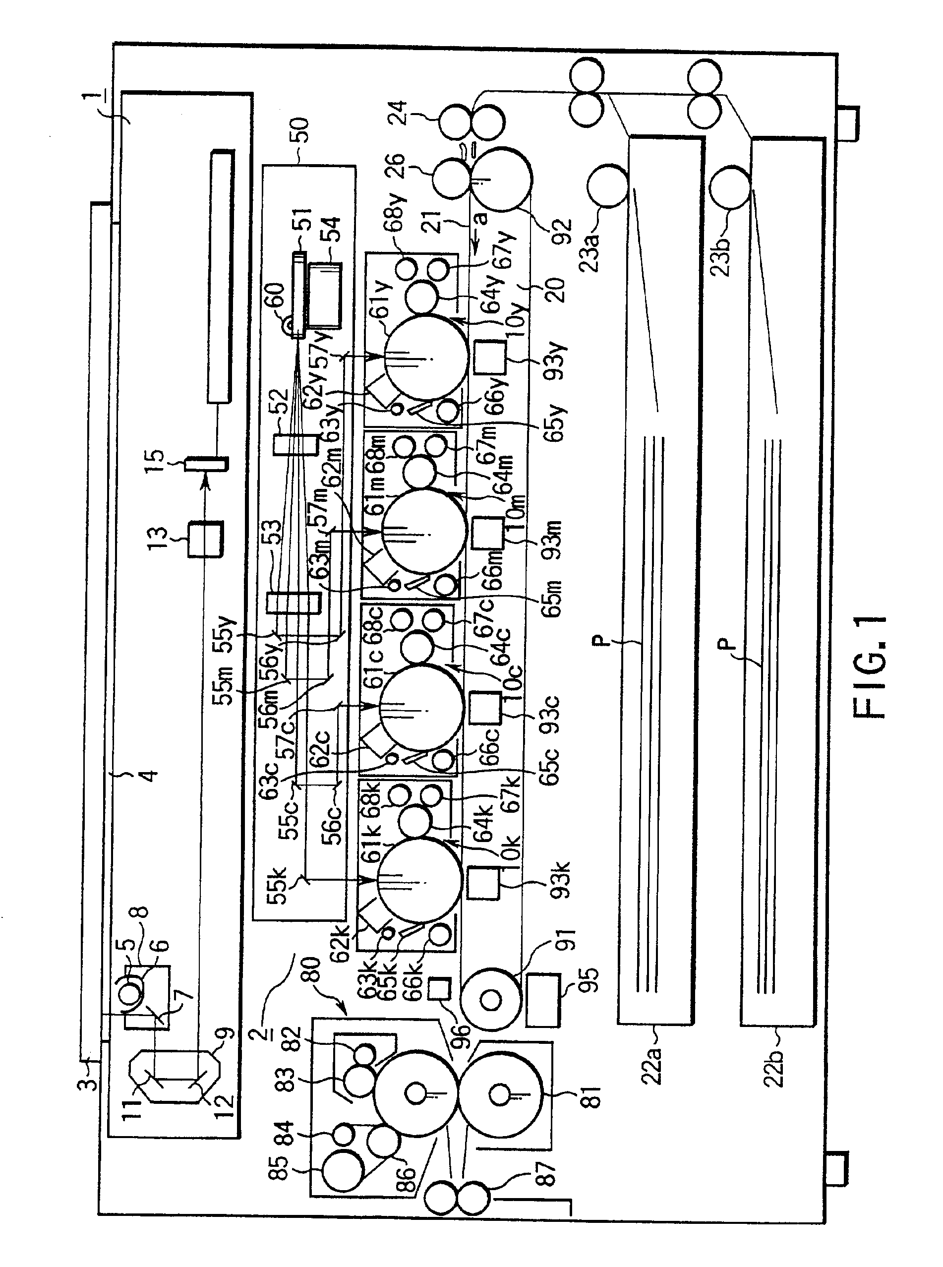 Image forming system with scanner capable of changing magnification of scanned image