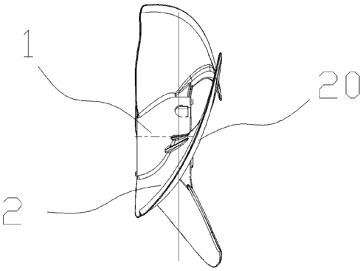 Fan blade optimization design method based on blade profile curve and efficient fan