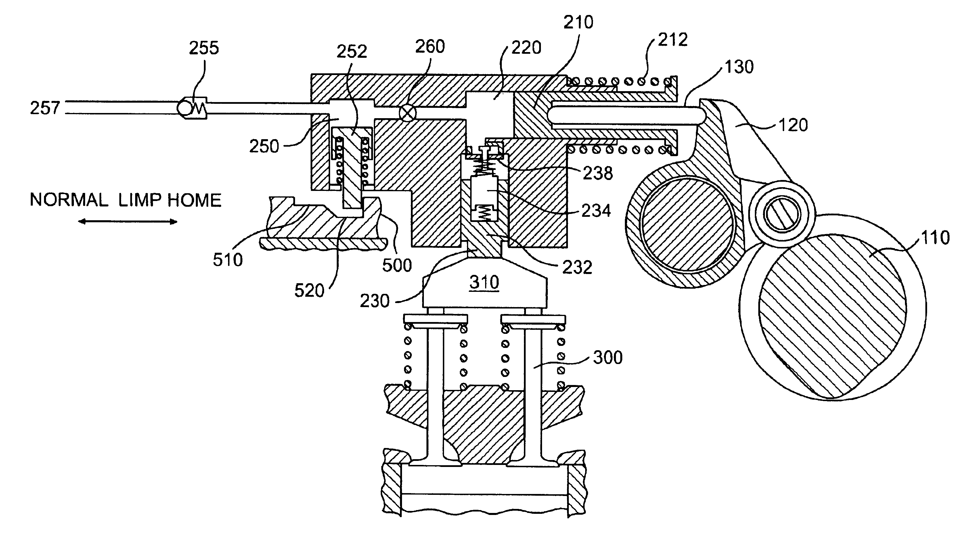 Compact lost motion system for variable valve actuation