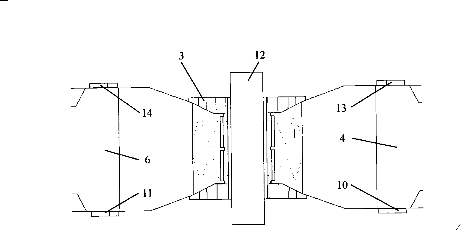 Series-multiple connection type flat lower-mobility virtual axis machine tool
