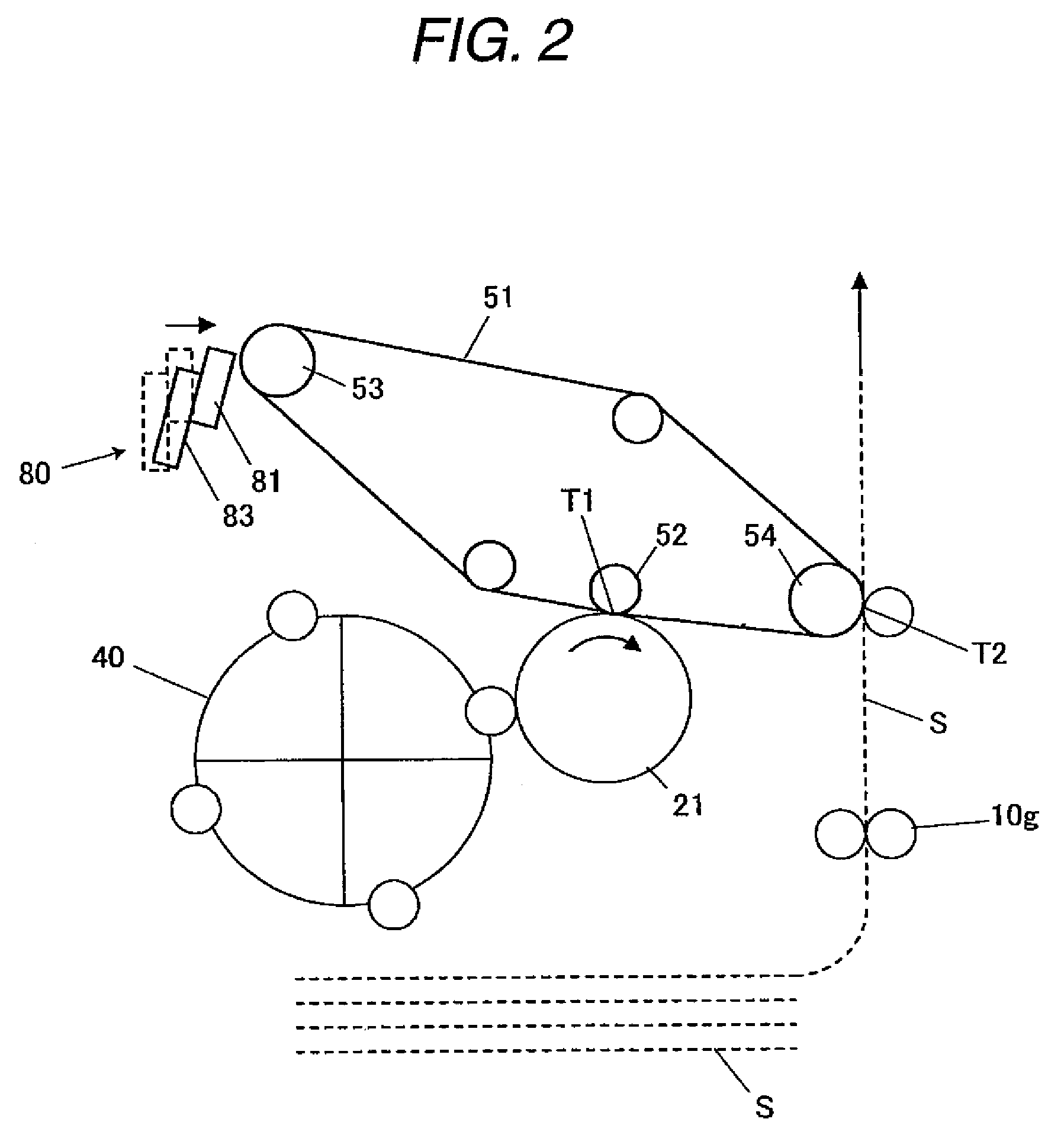 Image forming apparatus with controlled timing of contact of cleaning blade against intermediate transfer member