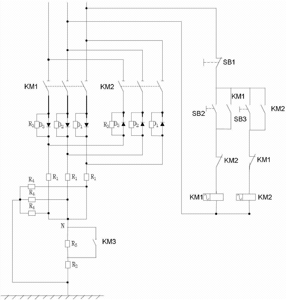 Compensation network single-phase ground fault line selection device and method