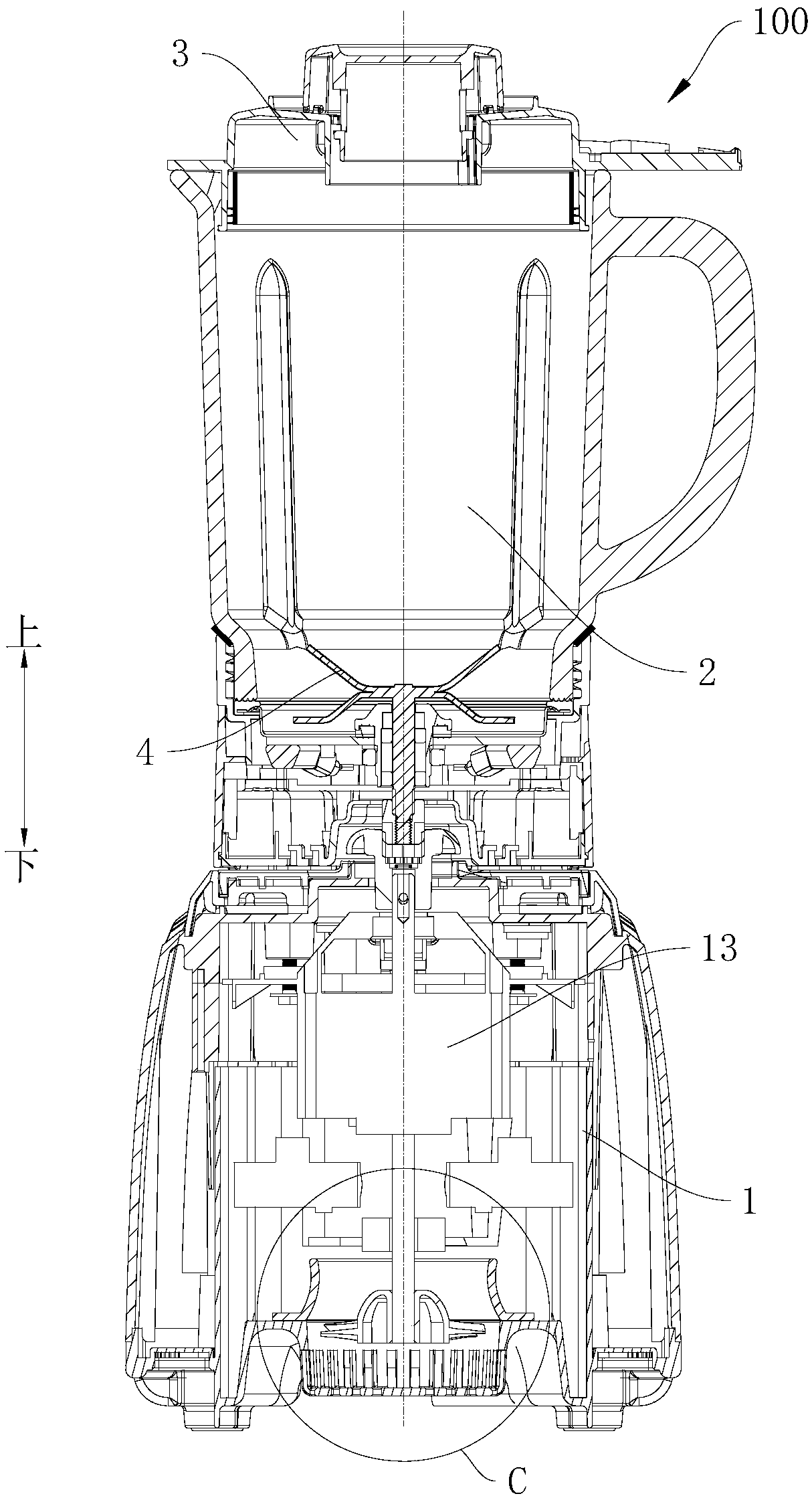 Cup lid assembly for agitator and agitator with same