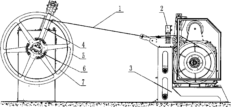 Horizontal moving steel band recoiling device