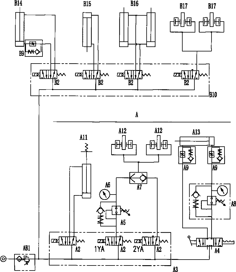 Horizontal moving steel band recoiling device
