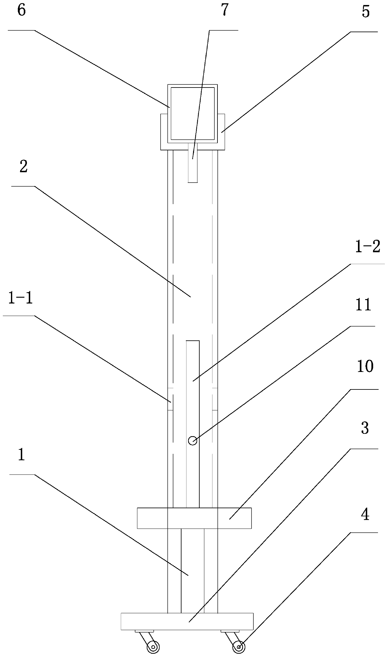 Basement heating power and water supply pipeline installing device and method