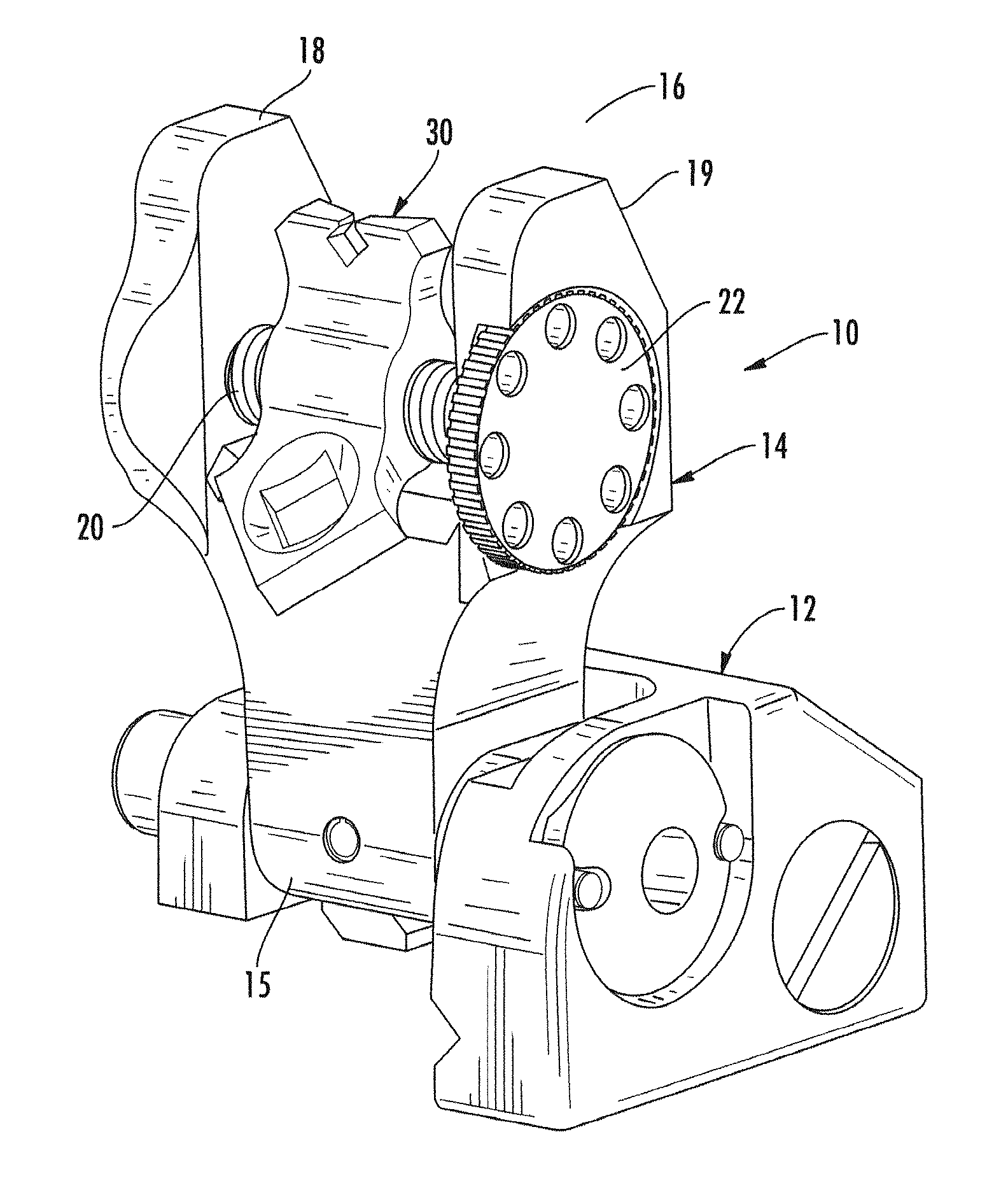 Firearm sight with dual diamond shaped apertures